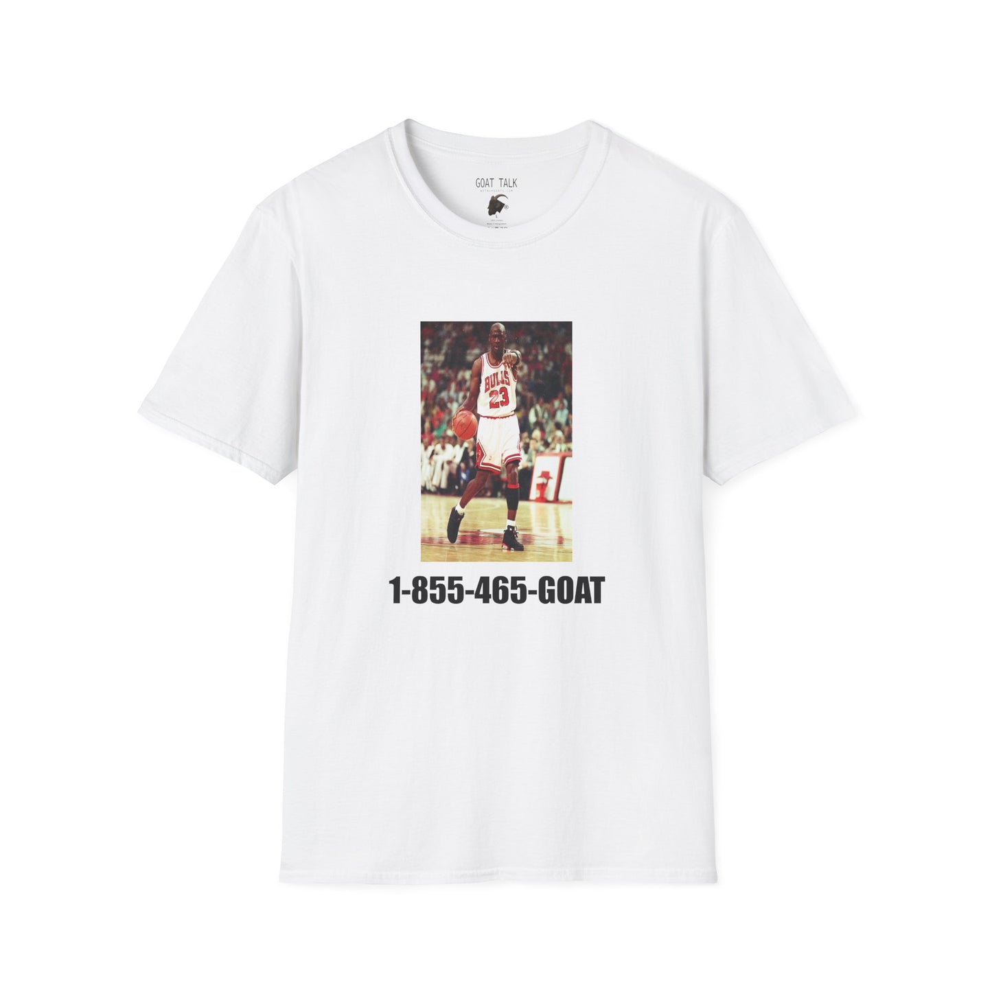 MJ '1-855-465-GOAT' graphic tee