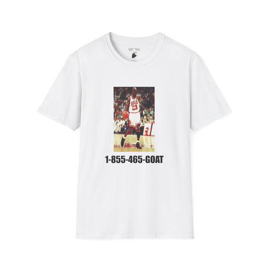 MJ '1-855-465-GOAT' graphic tee