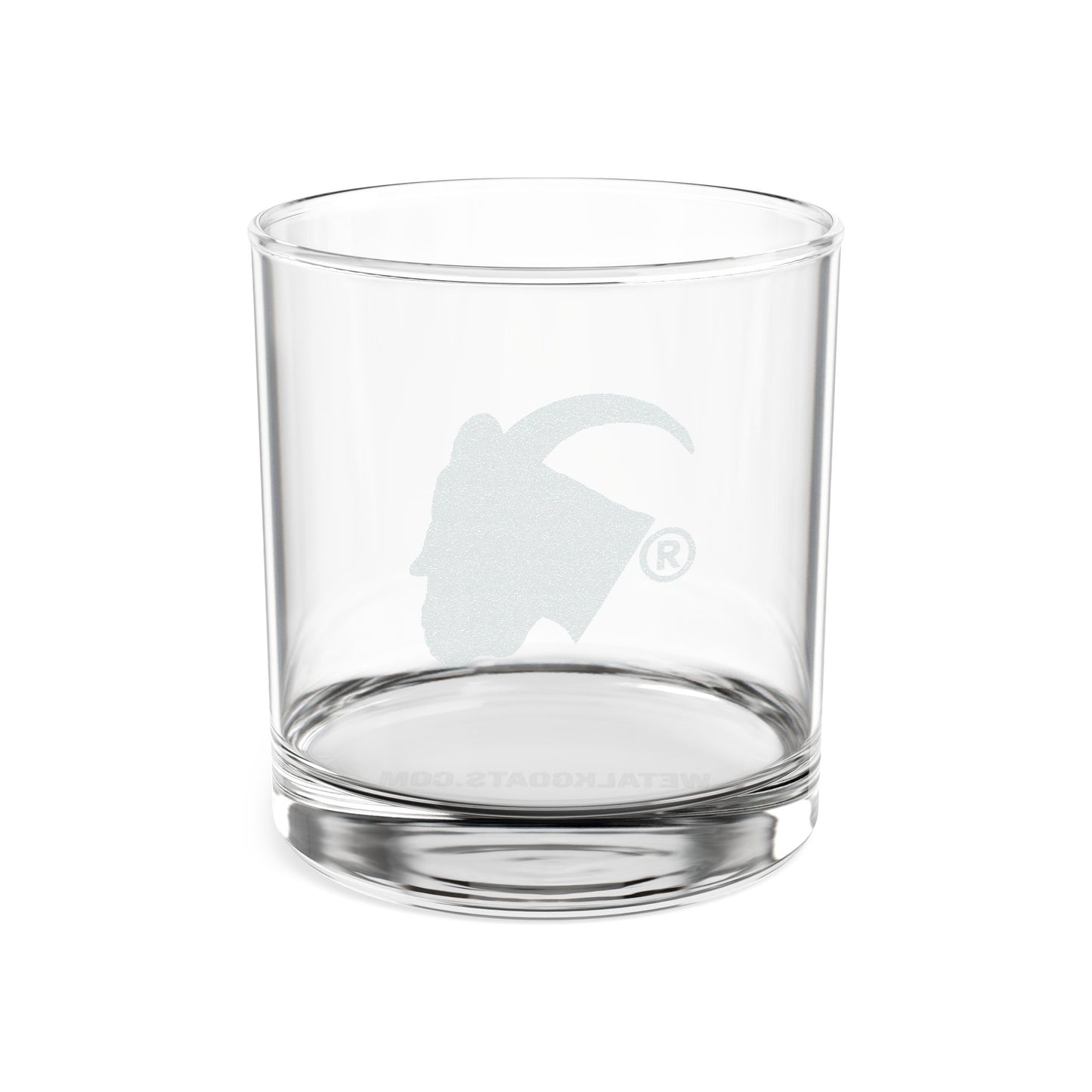 Goat Head Logo Rocks Glass